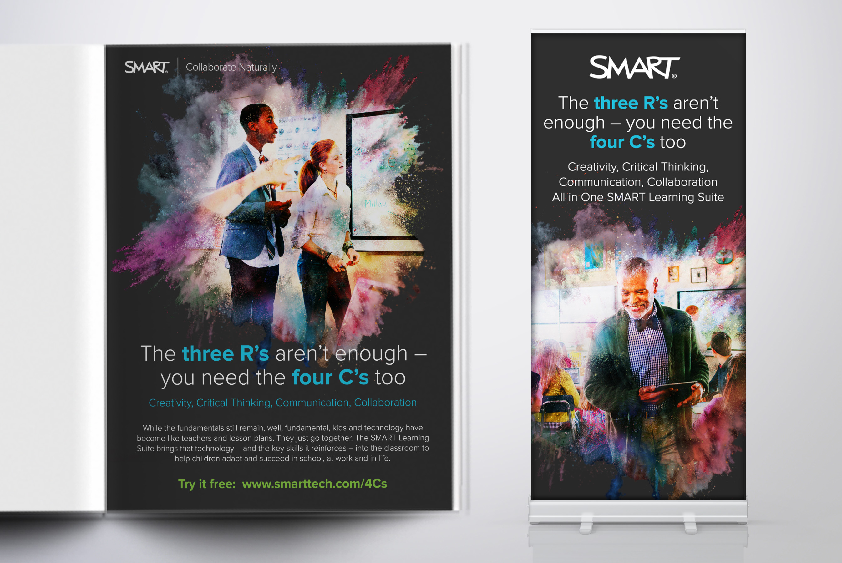 SMART Campaign Print Ad and Pull Up Banner